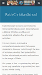 Mobile Screenshot of faithchristianschool.org