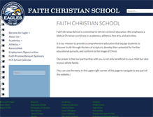 Tablet Screenshot of faithchristianschool.org